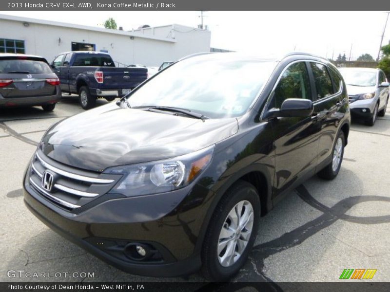Kona Coffee Metallic / Black 2013 Honda CR-V EX-L AWD
