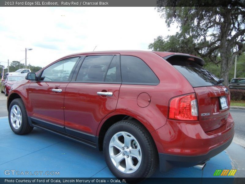 Ruby Red / Charcoal Black 2013 Ford Edge SEL EcoBoost