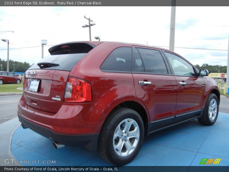 Ruby Red / Charcoal Black 2013 Ford Edge SEL EcoBoost