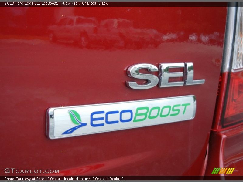 Ruby Red / Charcoal Black 2013 Ford Edge SEL EcoBoost