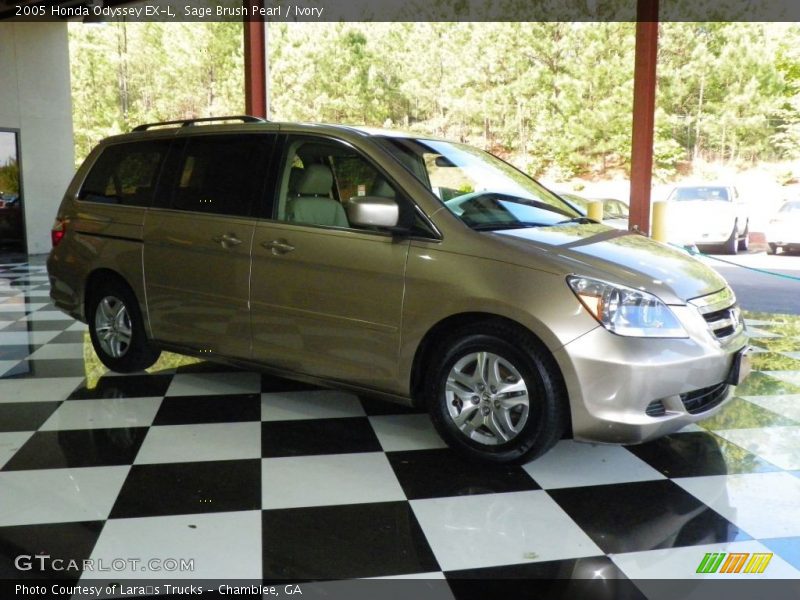 Sage Brush Pearl / Ivory 2005 Honda Odyssey EX-L
