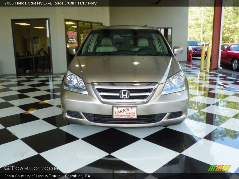 Sage Brush Pearl / Ivory 2005 Honda Odyssey EX-L