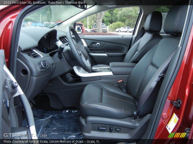 Ruby Red / Charcoal Black 2013 Ford Edge SEL EcoBoost