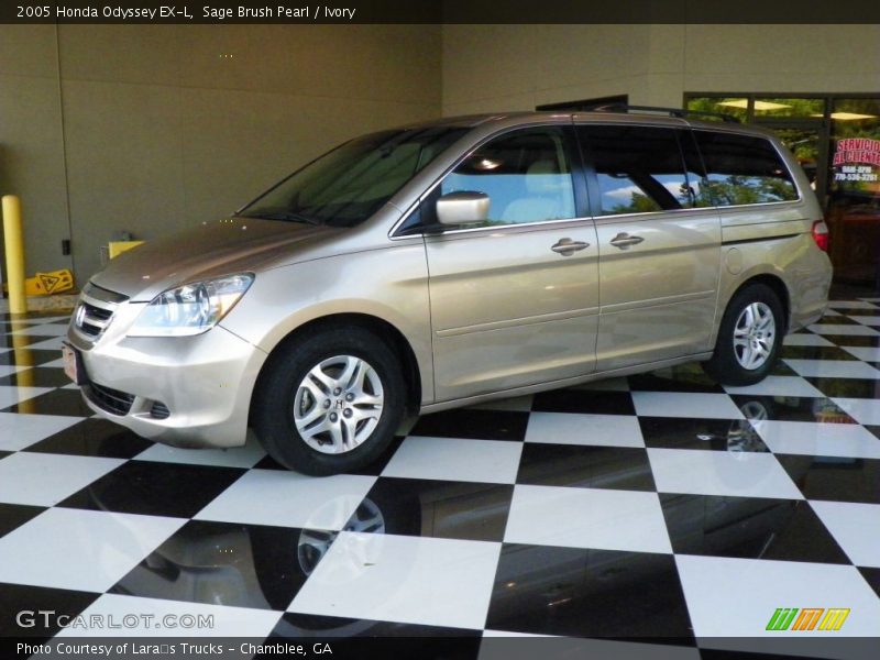 Sage Brush Pearl / Ivory 2005 Honda Odyssey EX-L