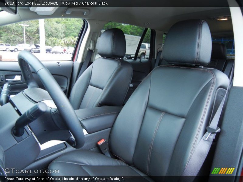 Ruby Red / Charcoal Black 2013 Ford Edge SEL EcoBoost