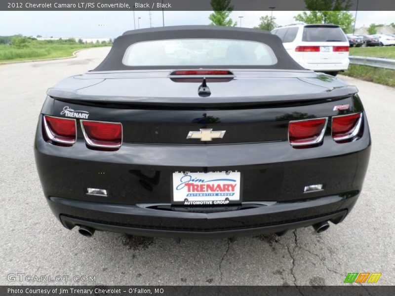 Black / Black 2012 Chevrolet Camaro LT/RS Convertible