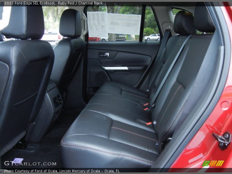 Ruby Red / Charcoal Black 2013 Ford Edge SEL EcoBoost