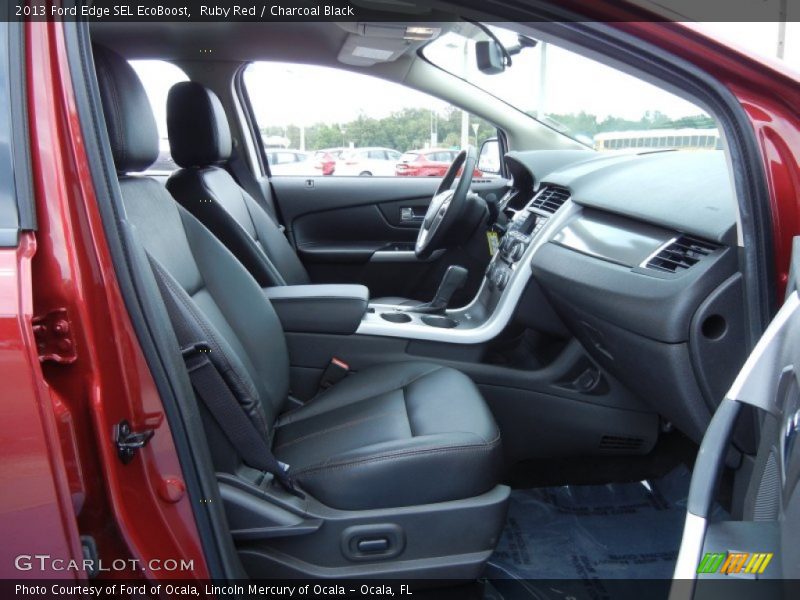 Ruby Red / Charcoal Black 2013 Ford Edge SEL EcoBoost