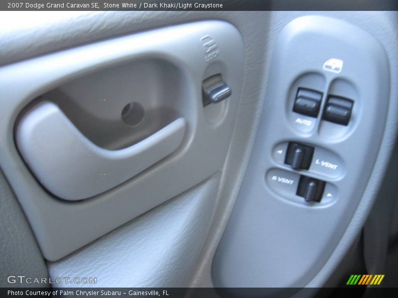 Stone White / Dark Khaki/Light Graystone 2007 Dodge Grand Caravan SE