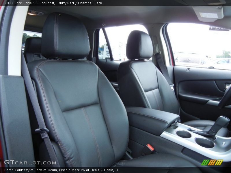 Ruby Red / Charcoal Black 2013 Ford Edge SEL EcoBoost