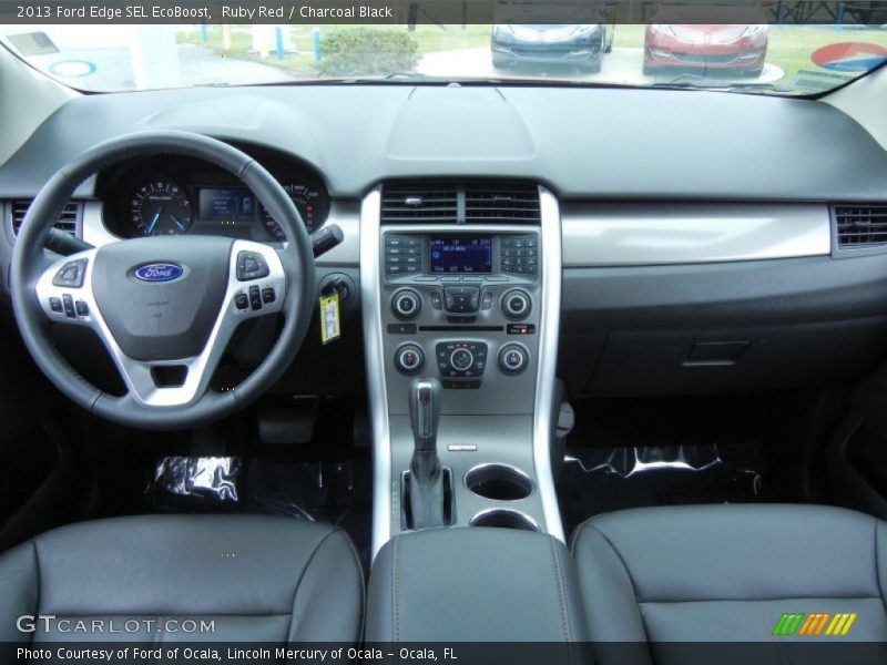 Ruby Red / Charcoal Black 2013 Ford Edge SEL EcoBoost