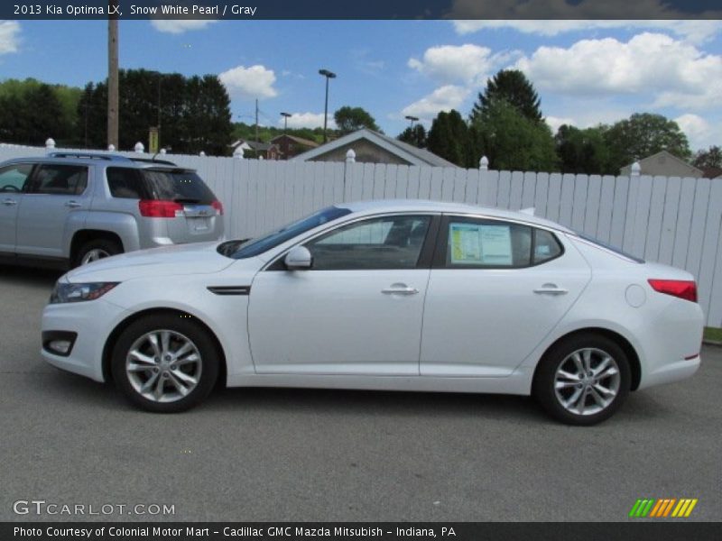 Snow White Pearl / Gray 2013 Kia Optima LX