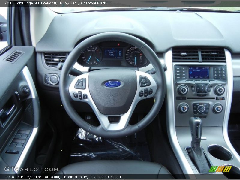 Ruby Red / Charcoal Black 2013 Ford Edge SEL EcoBoost