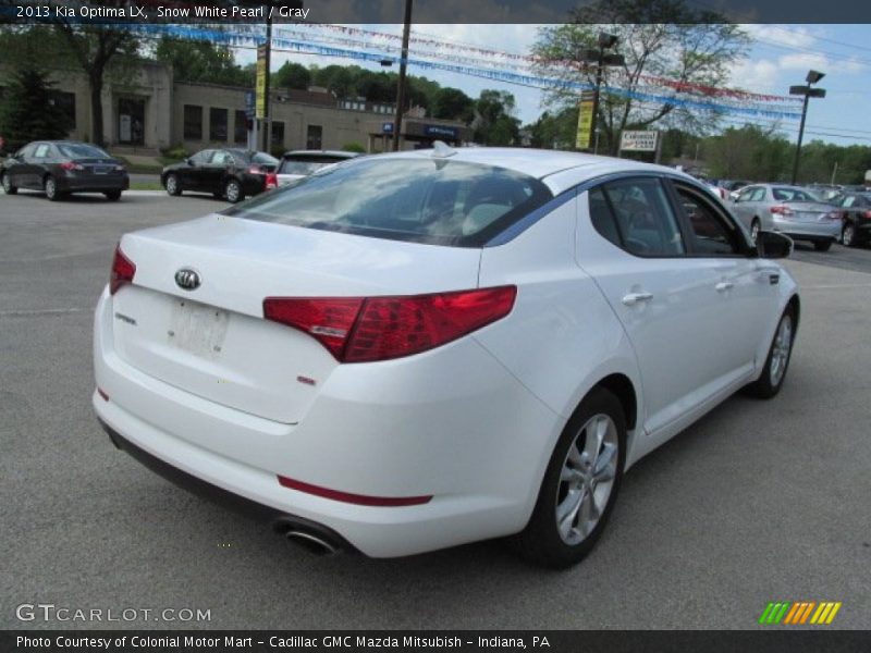 Snow White Pearl / Gray 2013 Kia Optima LX