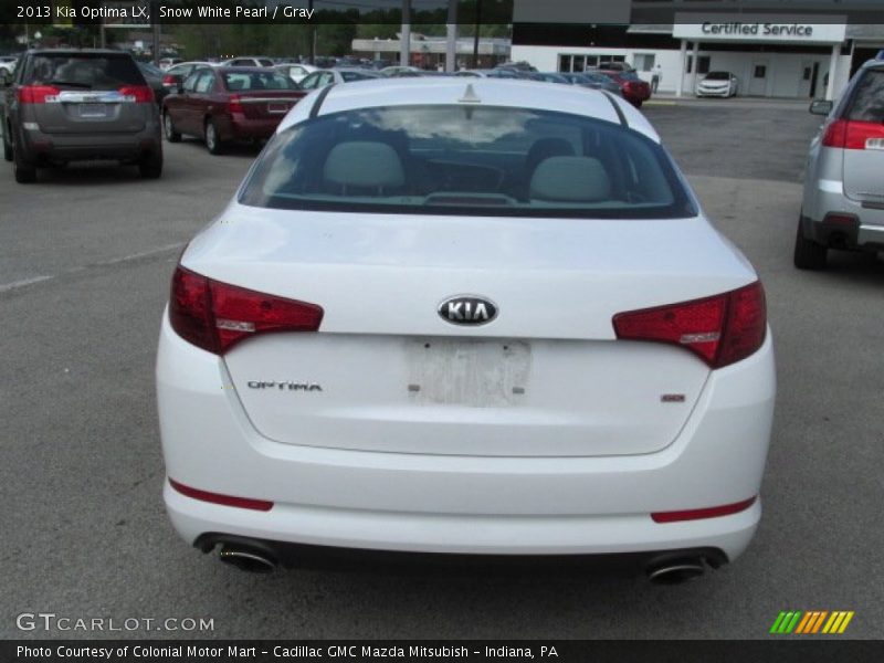 Snow White Pearl / Gray 2013 Kia Optima LX