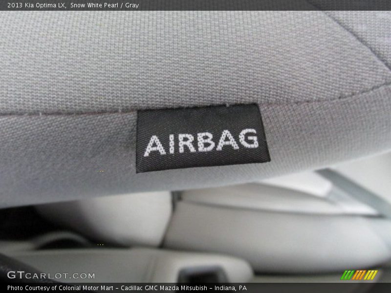 Snow White Pearl / Gray 2013 Kia Optima LX