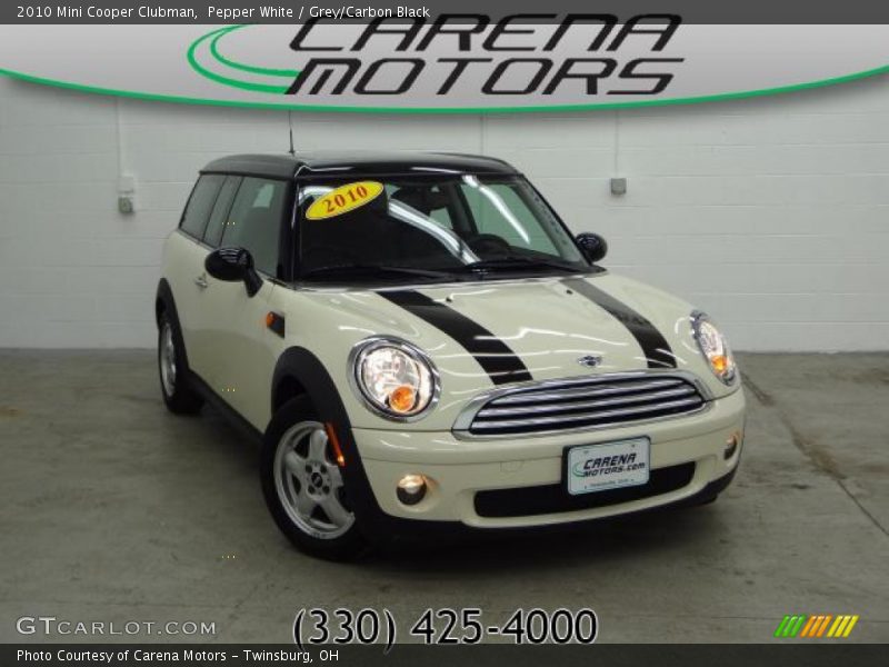 Pepper White / Grey/Carbon Black 2010 Mini Cooper Clubman