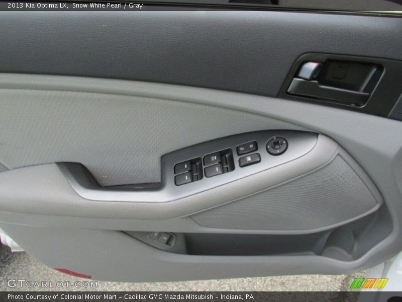 Snow White Pearl / Gray 2013 Kia Optima LX