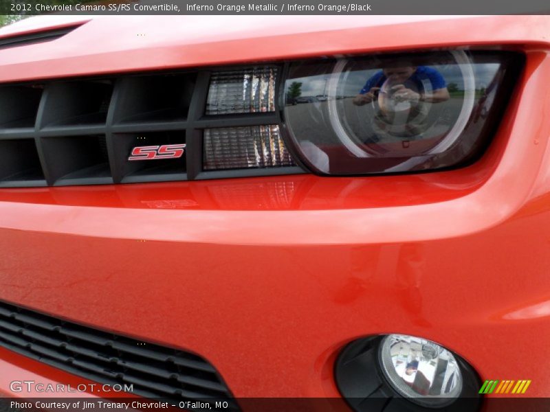 Inferno Orange Metallic / Inferno Orange/Black 2012 Chevrolet Camaro SS/RS Convertible