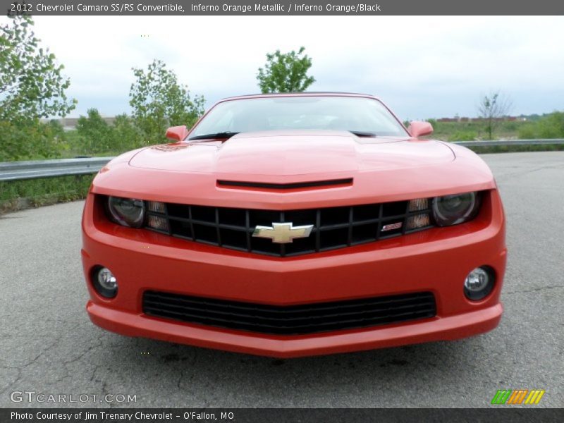 Inferno Orange Metallic / Inferno Orange/Black 2012 Chevrolet Camaro SS/RS Convertible