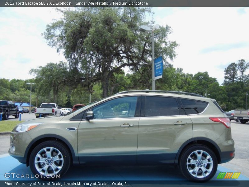 Ginger Ale Metallic / Medium Light Stone 2013 Ford Escape SEL 2.0L EcoBoost