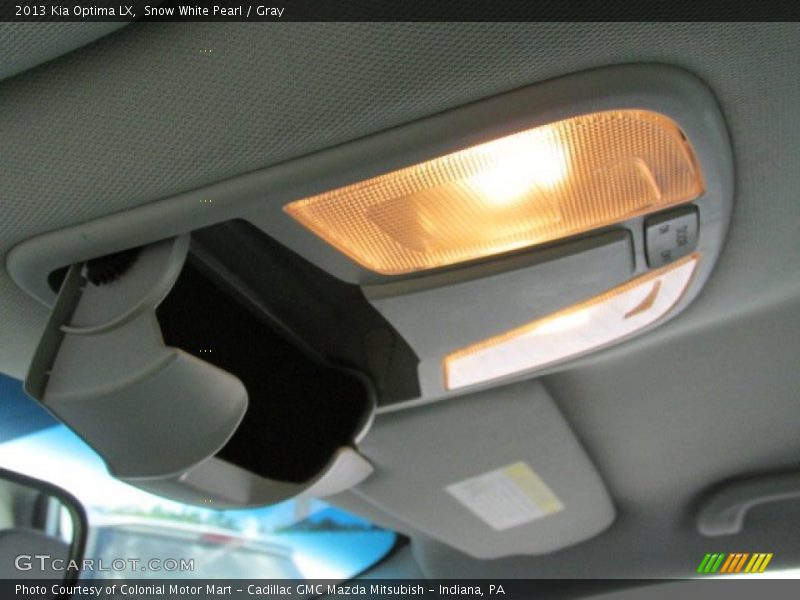 Snow White Pearl / Gray 2013 Kia Optima LX