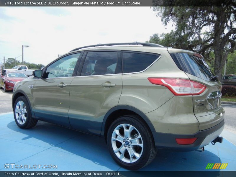 Ginger Ale Metallic / Medium Light Stone 2013 Ford Escape SEL 2.0L EcoBoost