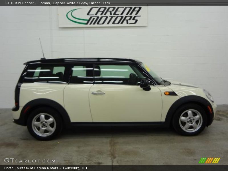 Pepper White / Grey/Carbon Black 2010 Mini Cooper Clubman