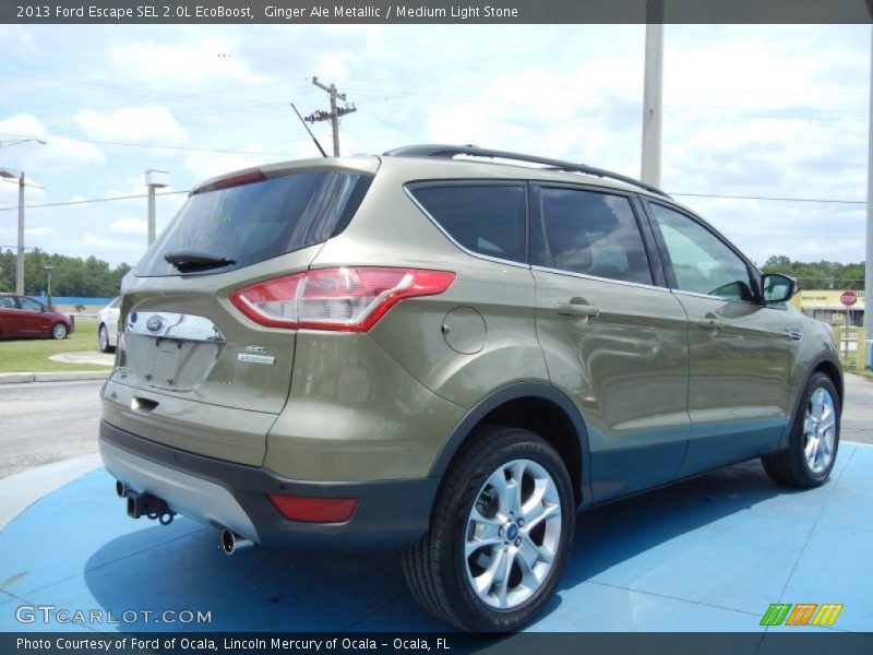 Ginger Ale Metallic / Medium Light Stone 2013 Ford Escape SEL 2.0L EcoBoost