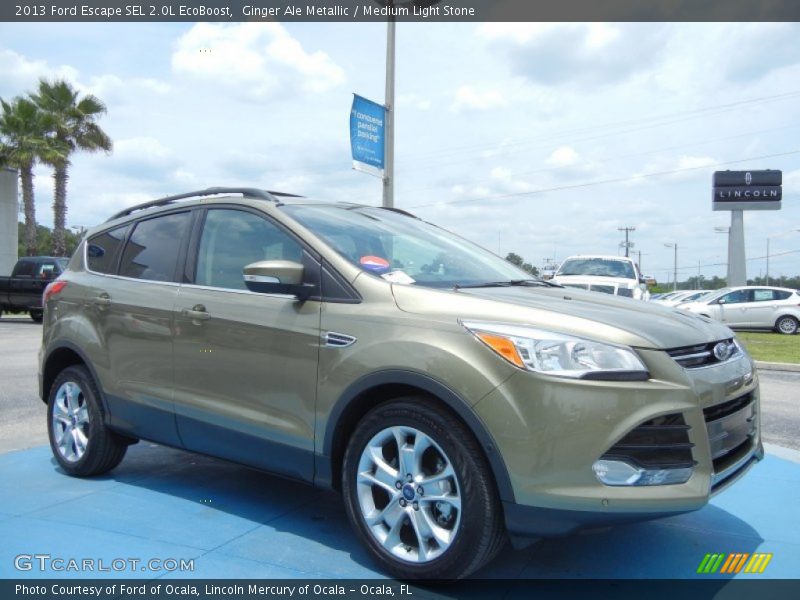 Ginger Ale Metallic / Medium Light Stone 2013 Ford Escape SEL 2.0L EcoBoost
