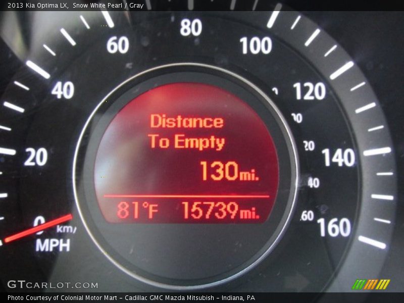 Snow White Pearl / Gray 2013 Kia Optima LX
