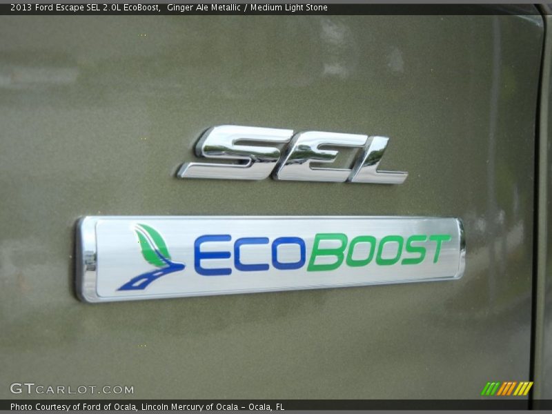 Ginger Ale Metallic / Medium Light Stone 2013 Ford Escape SEL 2.0L EcoBoost
