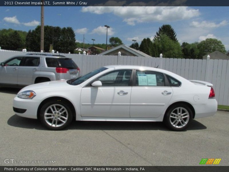 Summit White / Gray 2013 Chevrolet Impala LTZ