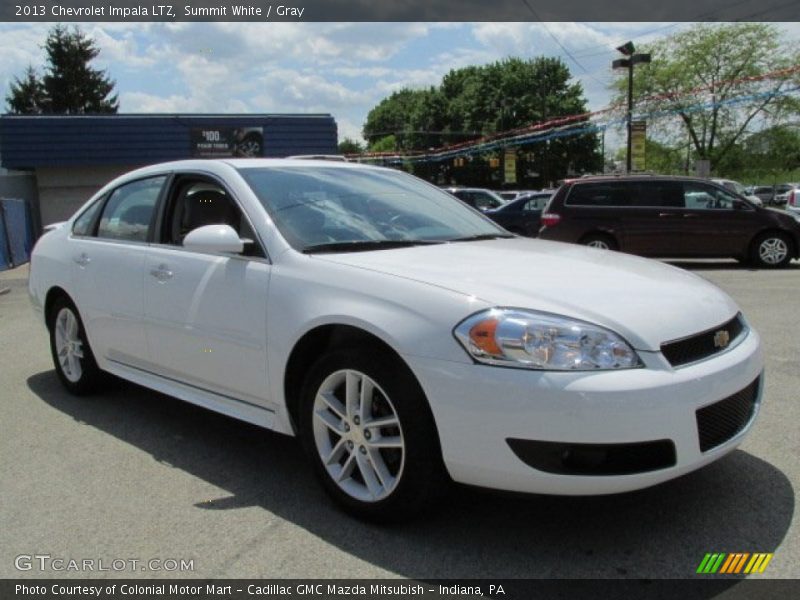 Summit White / Gray 2013 Chevrolet Impala LTZ