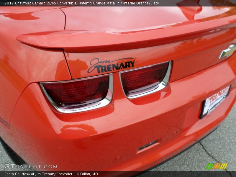 Inferno Orange Metallic / Inferno Orange/Black 2012 Chevrolet Camaro SS/RS Convertible