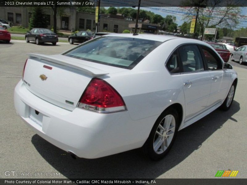 Summit White / Gray 2013 Chevrolet Impala LTZ