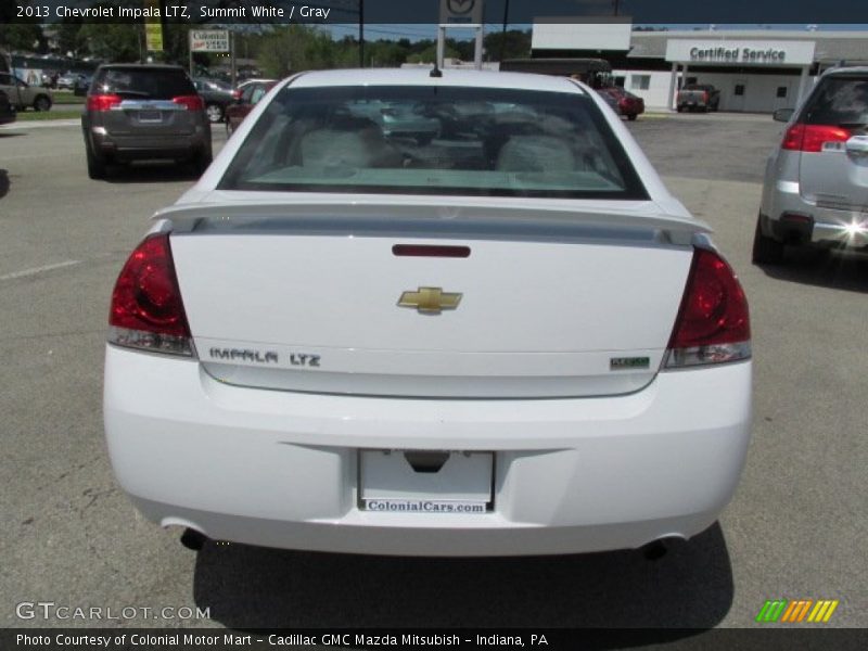 Summit White / Gray 2013 Chevrolet Impala LTZ