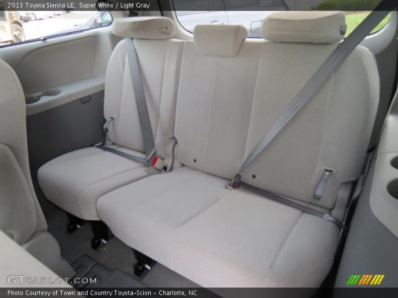 Super White / Light Gray 2013 Toyota Sienna LE