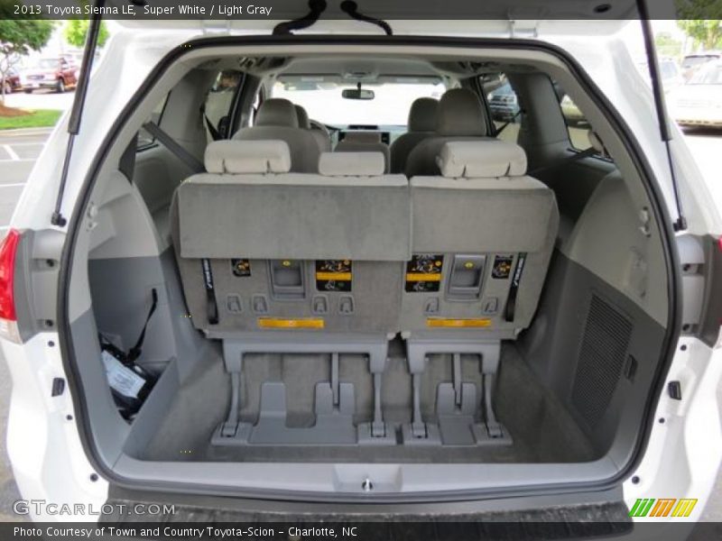 Super White / Light Gray 2013 Toyota Sienna LE