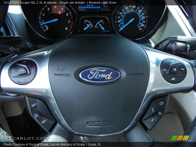 Ginger Ale Metallic / Medium Light Stone 2013 Ford Escape SEL 2.0L EcoBoost