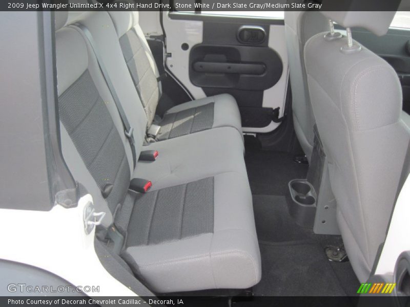 Rear Seat of 2009 Wrangler Unlimited X 4x4 Right Hand Drive