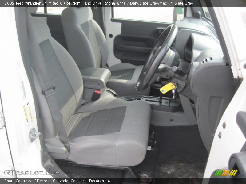 Front Seat of 2009 Wrangler Unlimited X 4x4 Right Hand Drive