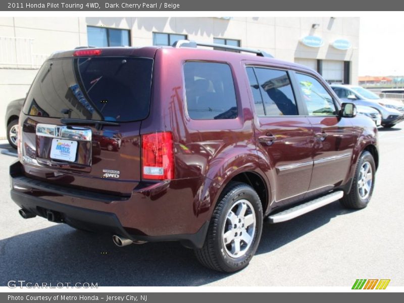 Dark Cherry Pearl / Beige 2011 Honda Pilot Touring 4WD