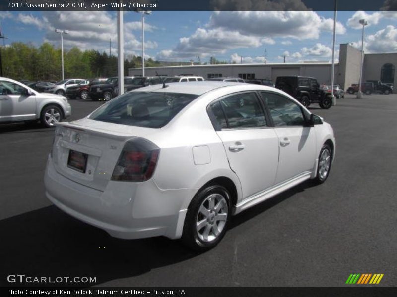 Aspen White / Charcoal 2012 Nissan Sentra 2.0 SR