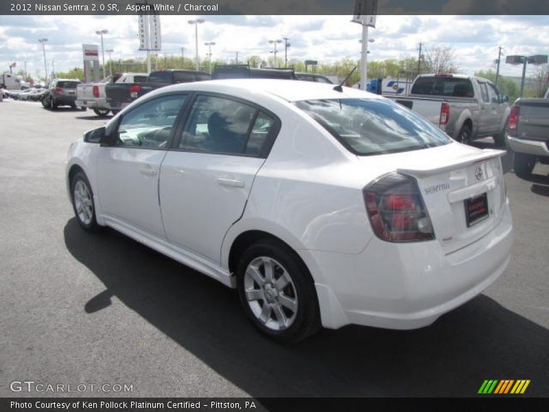 Aspen White / Charcoal 2012 Nissan Sentra 2.0 SR