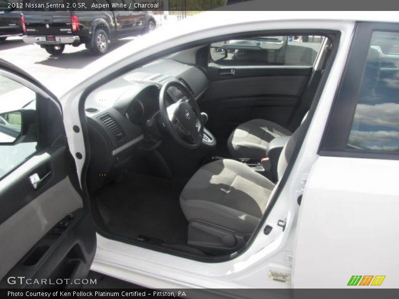 Aspen White / Charcoal 2012 Nissan Sentra 2.0 SR