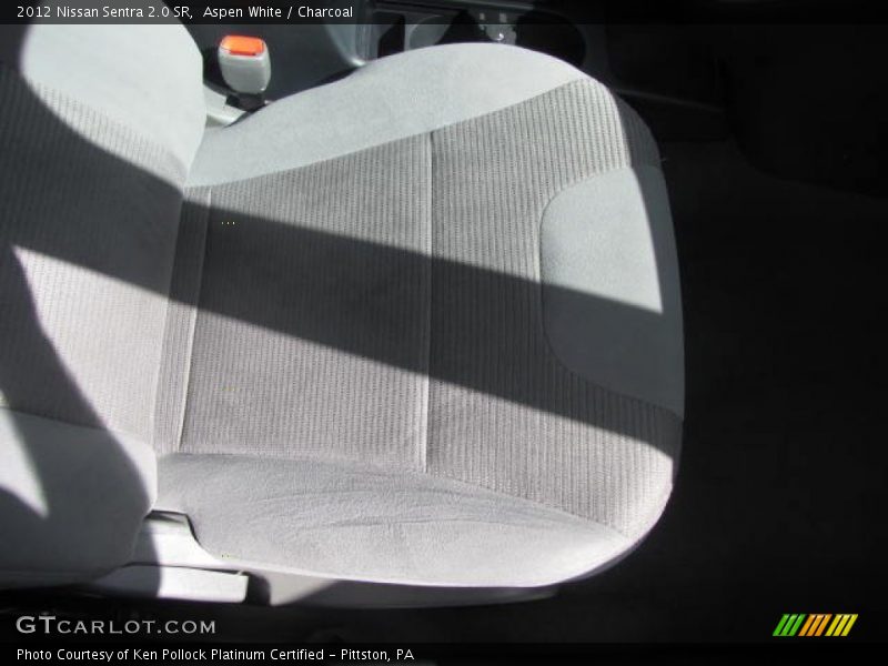 Aspen White / Charcoal 2012 Nissan Sentra 2.0 SR