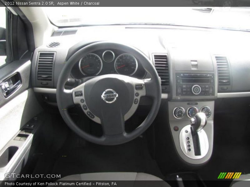 Aspen White / Charcoal 2012 Nissan Sentra 2.0 SR