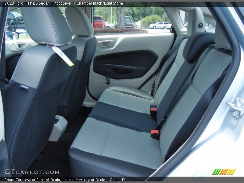 Ingot Silver / Charcoal Black/Light Stone 2013 Ford Fiesta S Sedan