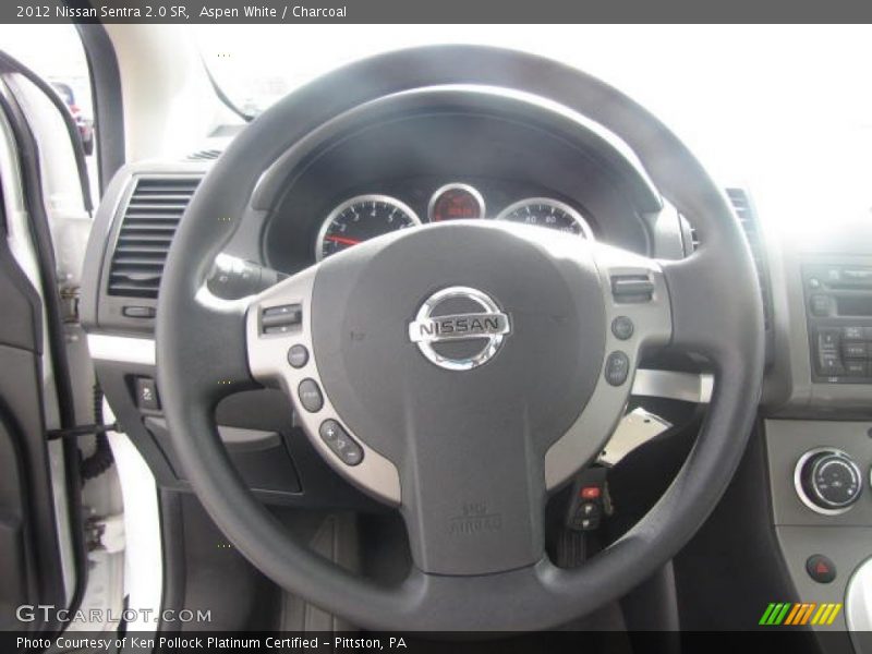 Aspen White / Charcoal 2012 Nissan Sentra 2.0 SR